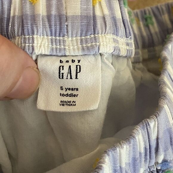 Baby Gap Girls Purple/white Gingham Skirt Size 5T; Knee Length; Fully Lined - Picture 3 of 3